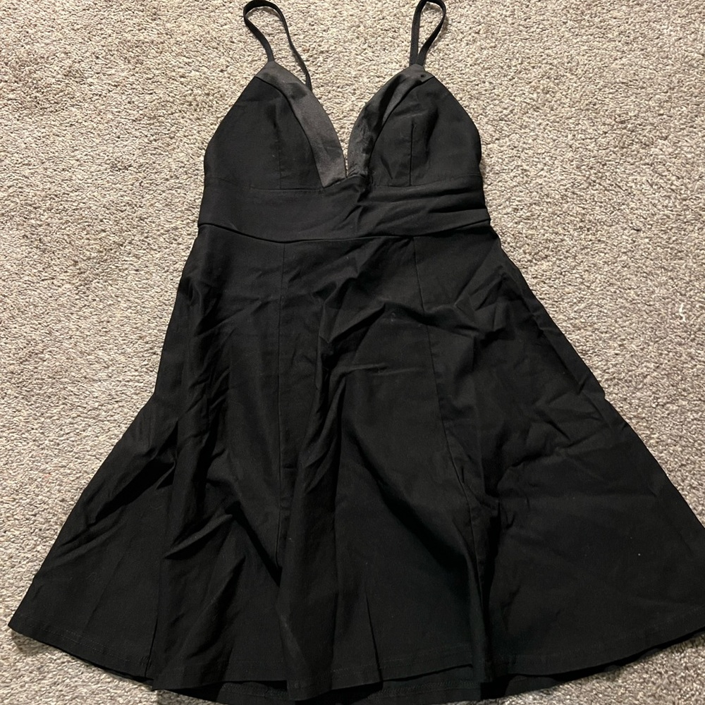 Tobi Black Skater Dress